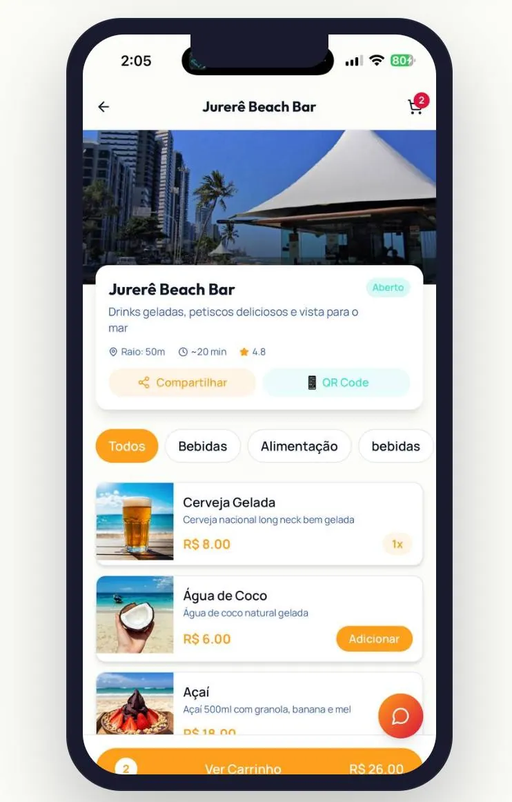Tutorial BeachPay - App Jurerê Beach Bar